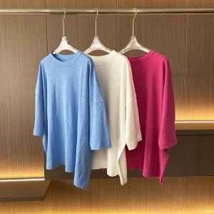 Women's New Summer Loose Round Neck Basic Short Sleeve T-Shirt