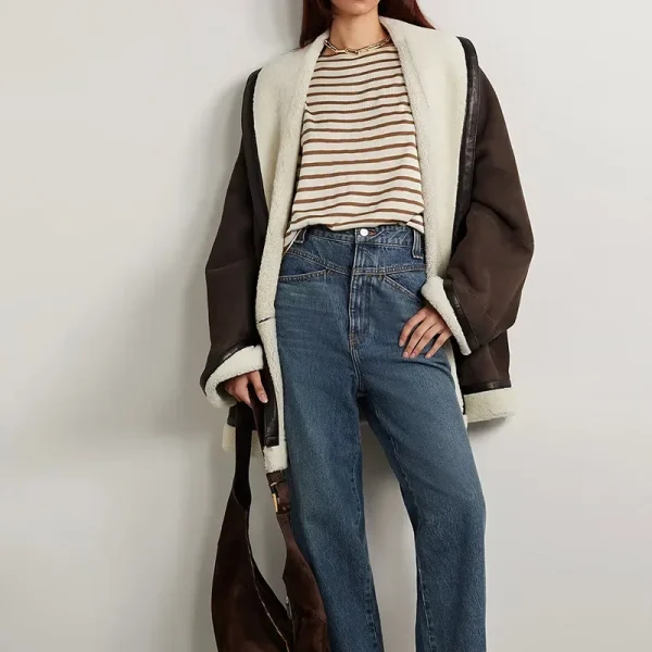 LUXURY Silk Striped T-shirt Women's Round Neck Loose Casual Niche Design Knitted Short Sleeved Top for Summer 2025 - Image 6