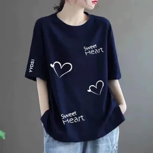 good quality leisure T shirt women fashion casual 2024 new summer